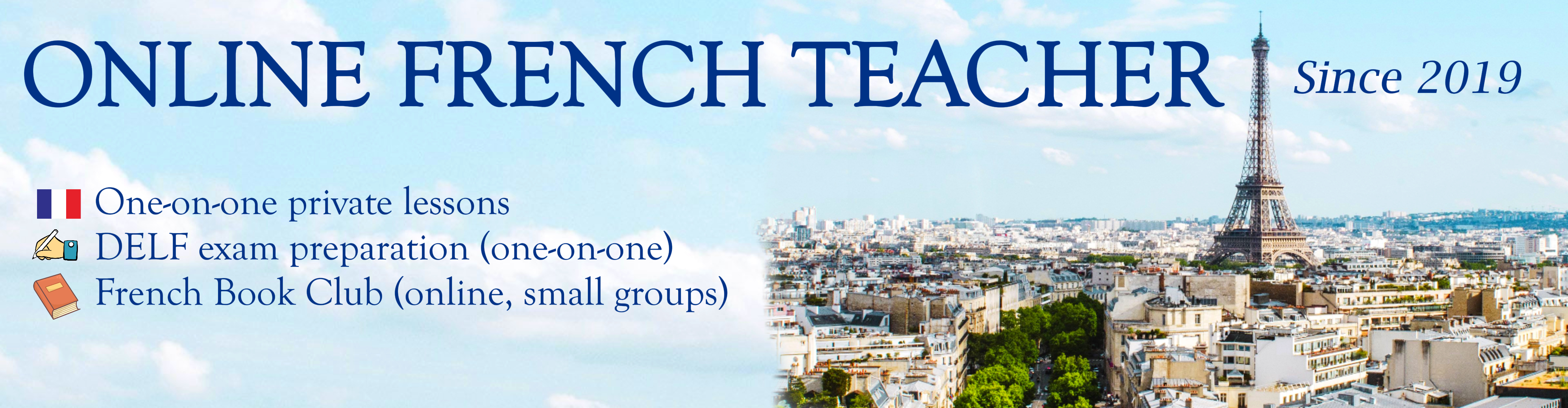 Online French Teacher Banner