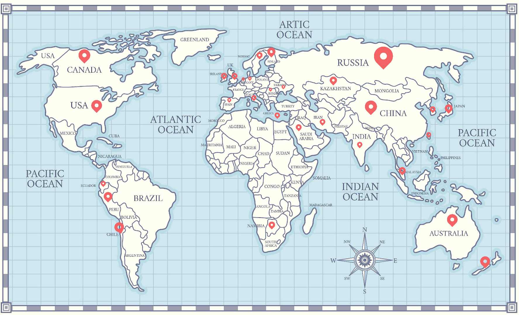 map monde pays élèves 1